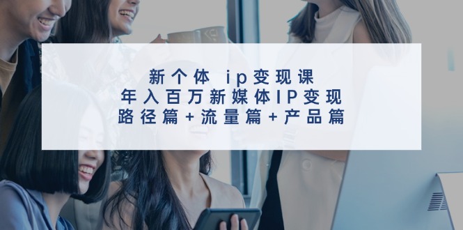 新个体ip变现课，年入百万新媒体IP变现，路径篇+流量篇+产品篇-情久项目网
