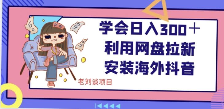 学会日入300＋，利用网盘拉新安装海外抖音保姆级教学【揭秘】-情久项目网