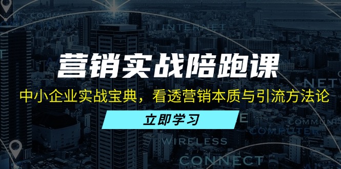 营销实战陪跑课：中小企业实战宝典，看透营销本质与引流方法论-情久项目网
