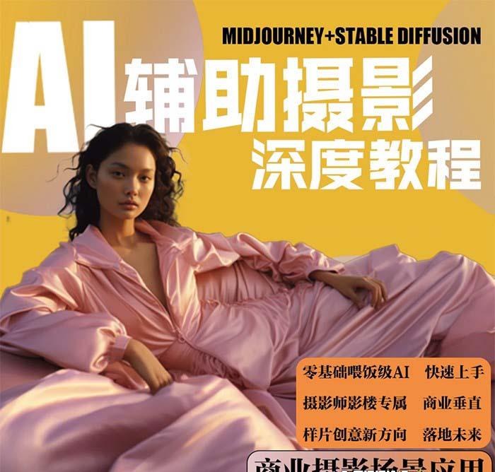 (8727期)2024年AI辅助摄影人工智能商业应用摄影课程(37节课)-情久项目网
