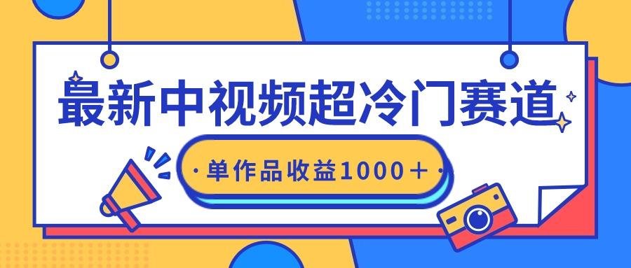 (9275期)最新中视频超冷门赛道，轻松过原创，单条视频收益1000＋-情久项目网