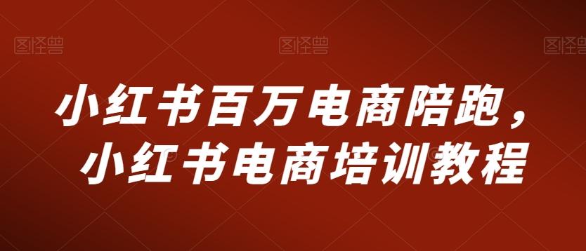小红书百万电商陪跑，小红书电商培训教程-情久项目网