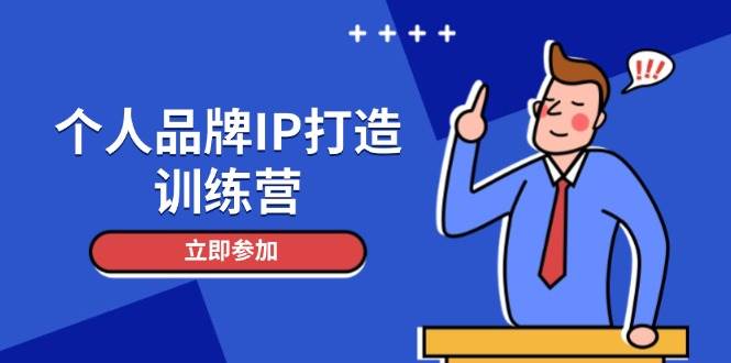 个人品牌IP打造训练营，打造人设吸粉话术，日增精准粉，玩转社群变现技巧-情久项目网