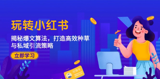 玩转小红书：揭秘爆文算法，打造高效种草与私域引流策略-情久项目网