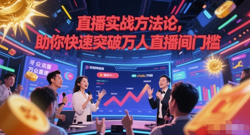 直播实战方法论，助你快速突破万人直播间门槛-情久项目网