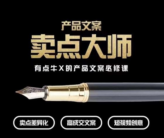 产品文案【卖点大师】高转化电商，有点牛X的产品文案必修课-情久项目网