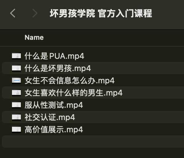 坏男孩学院 官方入门课程-情久项目网