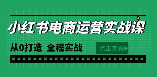 (9946期)最新小红书·电商运营实战课，从0打造  全程实战(65节视频课)-情久项目网