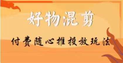 【万三】好物混剪付费随心推投放玩法，随心投放小课抖音教程-情久项目网