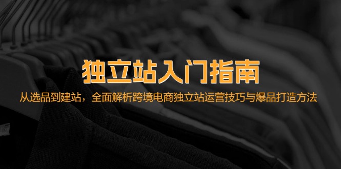 独立站入门指南：从选品到建站，全面解析跨境电商独立站运营技巧与爆品…-情久项目网