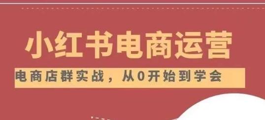 小红书店铺运营从小白到大神2.0，从入门到精通-情久项目网