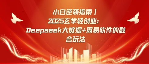 小白逆袭指南，2025玄学轻创业：Deepseek大数据+周易算法的融合玩法-情久项目网
