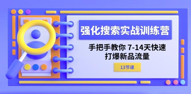强化 搜索实战训练营，手把手教你 7-14天快速-打爆新品流量(13节课-情久项目网