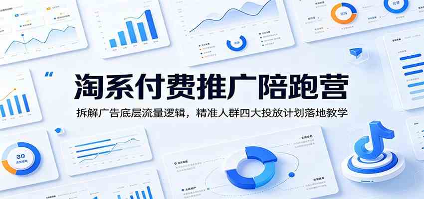 淘系付费推广陪跑营：拆解广告底层流量逻辑，精准人群四大投放计划落地教学-情久项目网