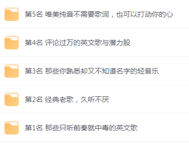【无损音乐分享】网易云音乐收藏榜单前五名合集 精选好歌-情久项目网
