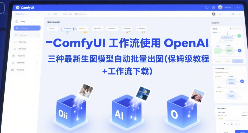 ComfyUI 工作流使用 OpenAI 三种最新生图模型自动批量出图(保姆级教程+工作流下载)-情久项目网