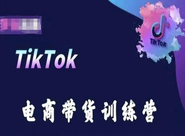 TikTok电商带货训练营，跟随时代潮流，跨境掘金-情久项目网
