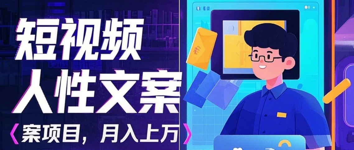 利用AI自动制作短视频人性文案项目：揭秘月入上万的精准流量变现秘籍-情久项目网