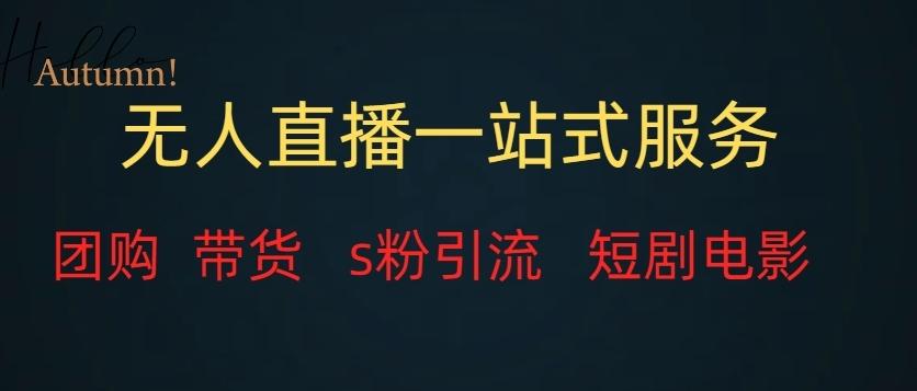 无人直播一站式服务（教程以及变现方式）-情久项目网