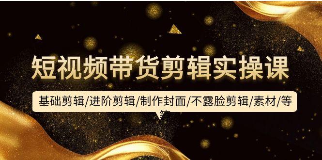 (9887期)短视频带货剪辑实操课：基础剪辑/进阶剪辑/制作封面/不露脸剪辑/素材/等等-情久项目网