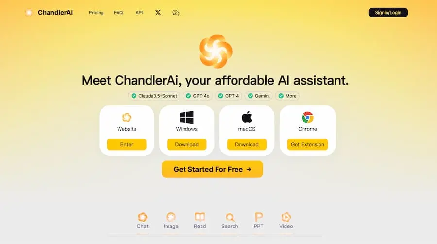 ChandlerAi｜综合性人工智能助手平台 提供多种AI服务-情久项目网