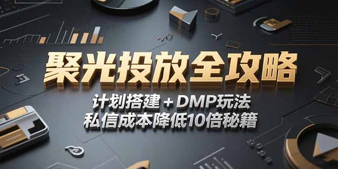2025小红书聚光投放全攻略，计划搭建+DMP玩法，私信成本降低10倍秘籍-情久项目网