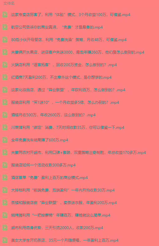 图片[5]-(9607期)真实有效391套商业模式，年入几十到几百万案例解析(电子书+视频+图文)-情久项目网
