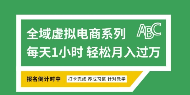 全域虚拟电商变现系列，通过平台出售虚拟电商产品从而获利-情久项目网