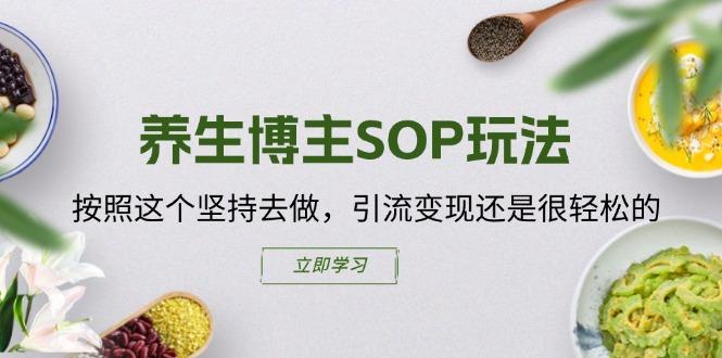 养生博主SOP玩法，按照这个坚持去做，引流变现还是很轻松的-情久项目网