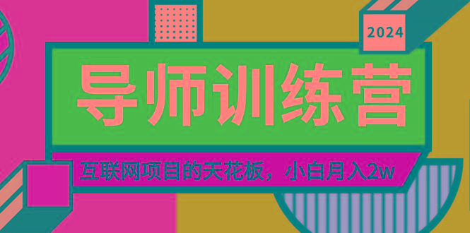 《导师训练营》精准粉丝引流的天花板，小白月入2w-情久项目网