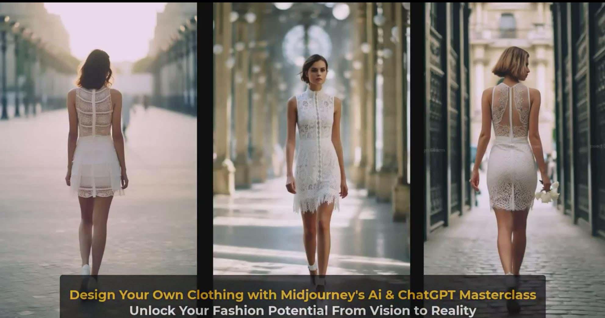图片[2]-利用 Midjourneys Ai 人工智能设计自己的服装AI大师班-10节课-中英字幕-情久项目网