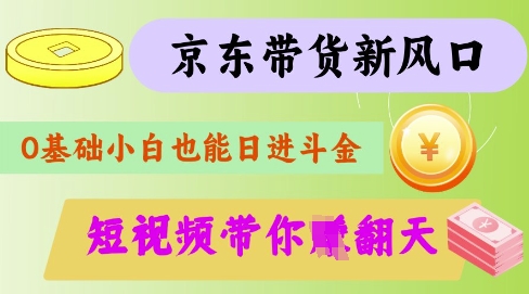 最新京东短视频带货代运营秘籍，轻松躺挣【揭秘】-情久项目网