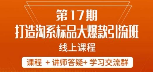南掌柜-第17期打造淘系标品大爆款，5天线上课-情久项目网