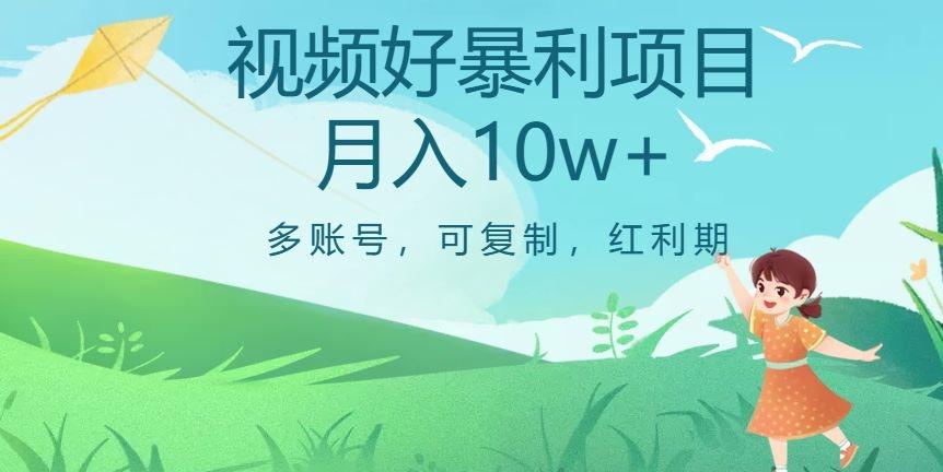 外边收费699项目，视频号暴利项目，多账号可复制，红利期-情久项目网