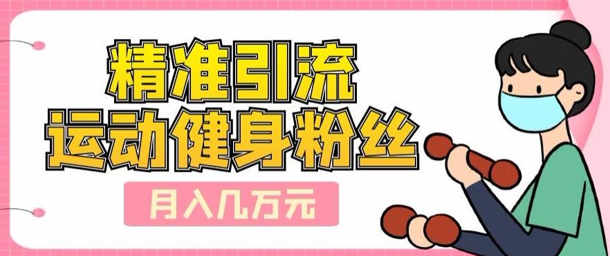 精准引流运动健身粉丝，轻松月入几万-情久项目网