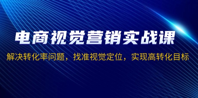 电商视觉营销实战课，解决转化率问题，找准视觉定位，实现高转化目标-情久项目网