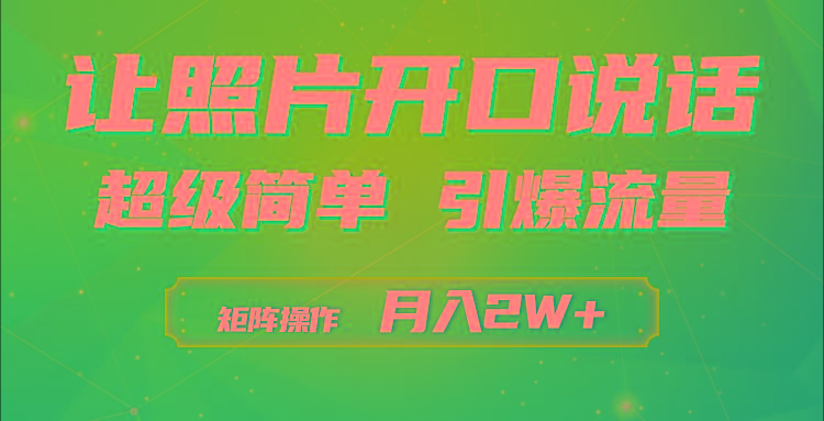 (9553期)利用AI工具制作小和尚照片说话视频，引爆流量，矩阵操作月入2W+-情久项目网