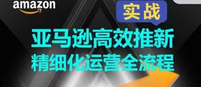 亚马逊高效推新精细化运营全流程，全方位、快速拉升产品排名和销量!-情久项目网
