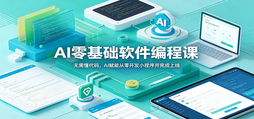 AI零基础软件编程课：无需懂代码，AI赋能从零开发小程序并完成上线-情久项目网