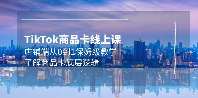 (9843期)Tk商品卡线上课，店铺端从0到1保姆级教学，了解商品卡底层逻辑(20节)-情久项目网