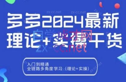 拼多多2024最新规则理论结合实际的干货-情久项目网