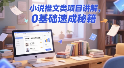 小说推文类项目讲解，0 基础速成秘籍-情久项目网