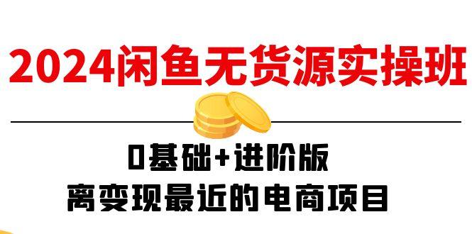 2024闲鱼-无货源实操班：0基础+进阶版，离变现最近的电商项目(15节-情久项目网