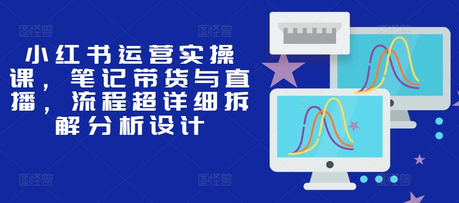 小红书运营实操课，笔记带货与直播，流程超详细拆解分析设计-情久项目网