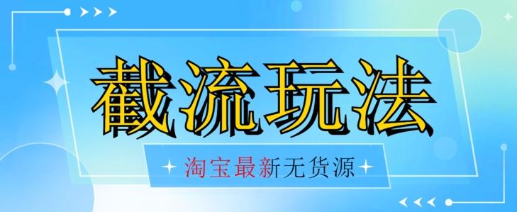 首发价值2980最新淘宝无货源不开车自然流超低成本截流玩法日入300+【揭秘】【1016更新】-情久项目网