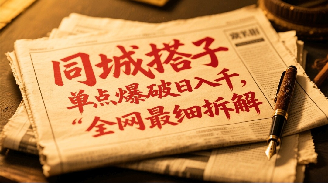 同城搭子群19.9单点爆破日入千,搭子组局月入万,全网最细拆解-情久项目网