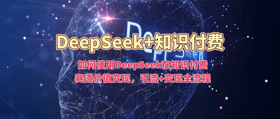 如何使用DeepSeek在知识付费赛道价值变现，引流+变现全流程-情久项目网