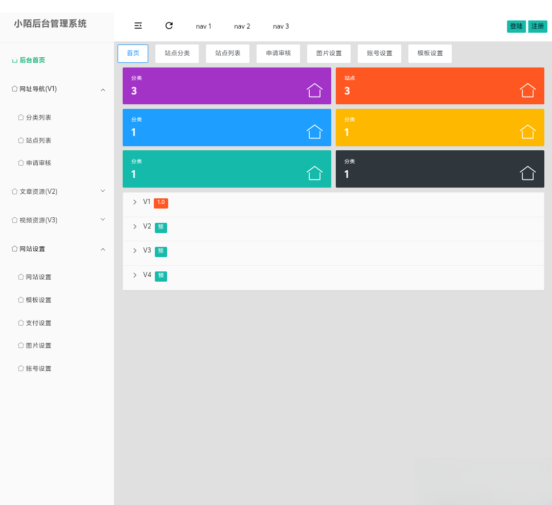 PHP网址导航源码-情久项目网