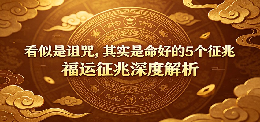 付费文章：《看似是诅咒，其实是命好的5个征兆》福运征兆深度解析-情久项目网