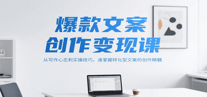 爆款文案创作变现课，从写作心态到实操技巧，速掌握转化型文案的创作精髓-情久项目网